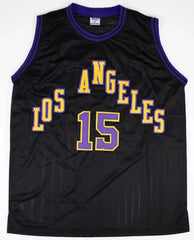 Austin Reaves Signed Los Angeles Lakers Black Jersey (Beckett) Ex-Oklahoma Guard
