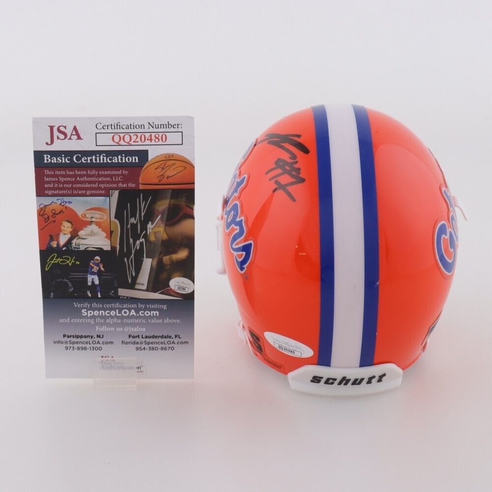 Kadarius Toney Signed Florida Gators Mini Helmet (JSA COA) K C Chiefs W.R.