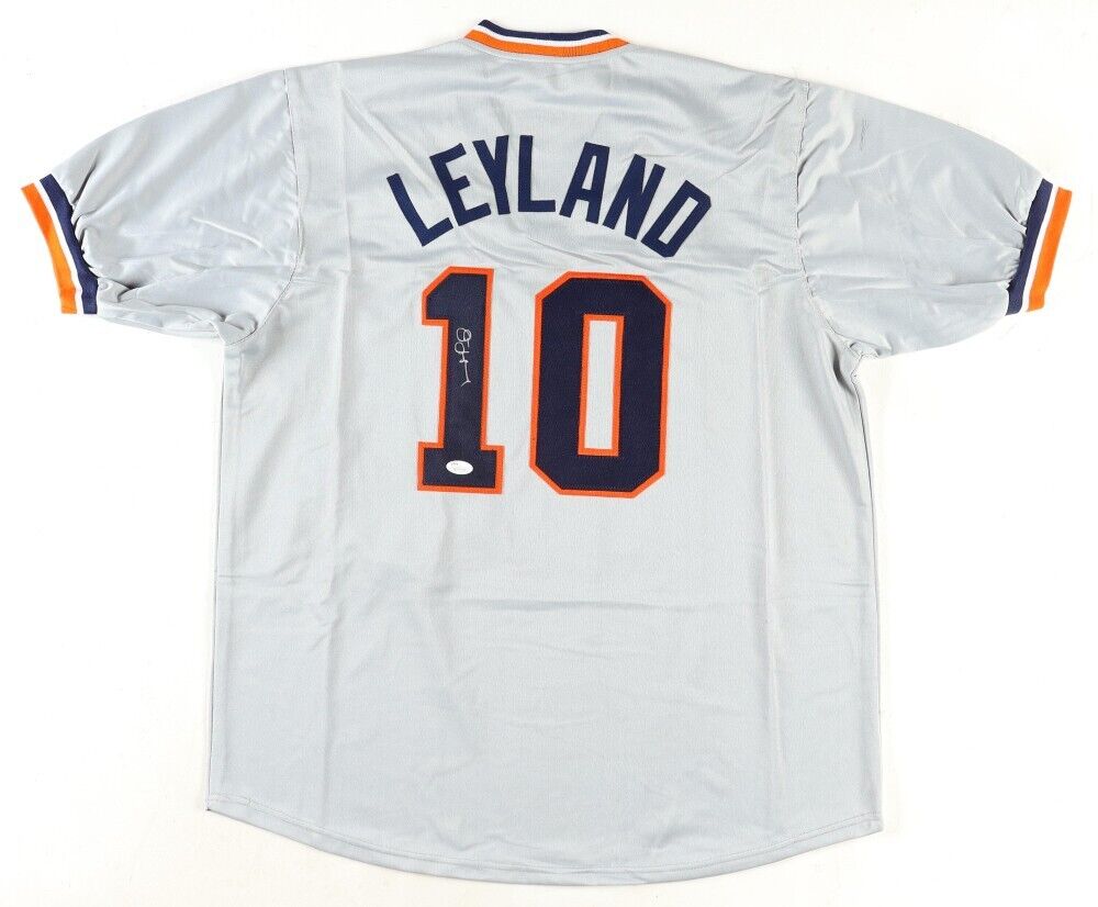Jim Leyland Signed Tigers Jersey (JSA COA) Detroit's Manager (2006–2013)