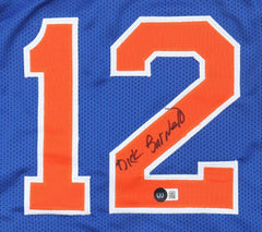 Dick Barnett Signed New York Knicks Jersey (Beckett) 2xNBA Champ / 1970 & 1973