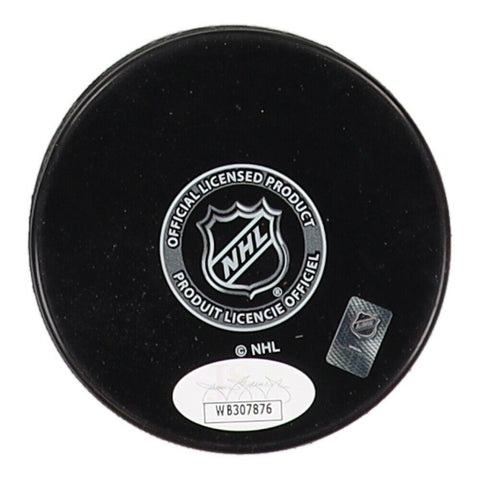 Phil Esposito Signed New York Rangers Logo Hockey Puck (JSA COA) 717 NHL Goals