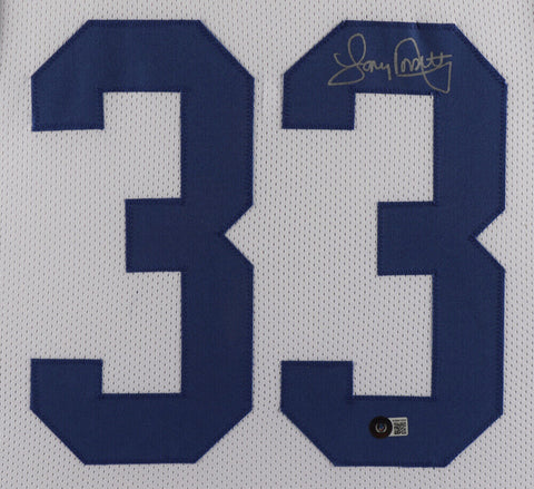 Tony Dorsett Signed Dallas Cowboys 35x43 Framed Jersey (Beckett) Running Back