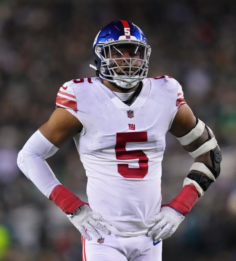 Kayvon Thibodeaux Signed New York Giants Jersey (JSA) #5 Overall Pk 2022 Draft
