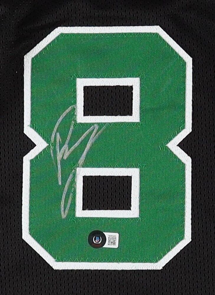 Kristaps Porzingis Signed Boston Celtics Jersey (Beckett) 2014 Top 4 NBA Pick