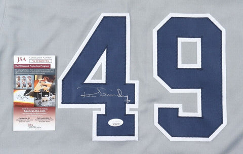 Ron Guidry Signed New York Yankees Gray Road Jersey (JSA COA) 4xAll Star Pitcher