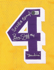 Byron Scott Signed Los Angeles Lakers Jersey "3xNBA Champ & Showtime" (Beckett)