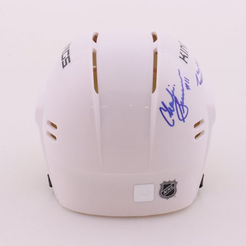 Charlie Simmer, Dave Taylor & Marcel Dionne Signed Los Angeles Kings Helmet COJO