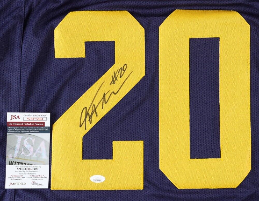 Kalel Mullings Signed Michigan Wolverines Jersey (JSA COA) 2023 National Champs