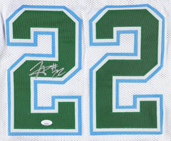 Tyjae Spears Signed Tulane Green Wave Jersey (JSA) Tennessee Titans #1 R.B.