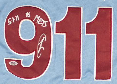 Robert O’Neill Signed Philadelphia Phillies 911 Never Forget Jersey (PSA)