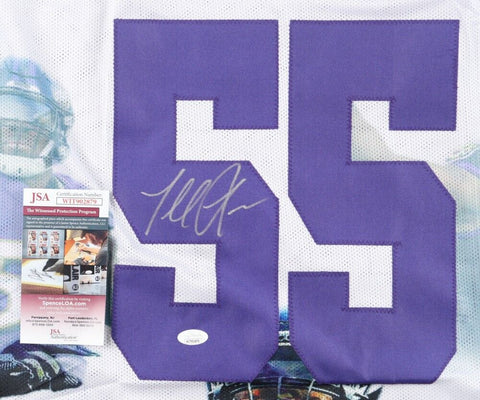 Terrell Suggs Signed Baltimore Ravens Photo Jersey (JSA COA) 7xPro Bowl L.B.