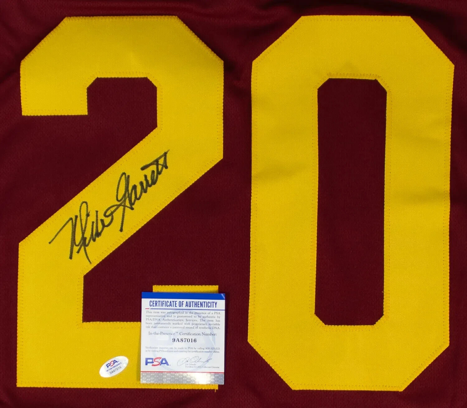 Mike Garrett Autographed/Signed popular Jersey PSA/DNA COA USC Trojans Heisman