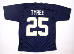 Chris Tyree Signed Notre Dame Fighting Irish Jersey (JSA COA) Wide Receiver