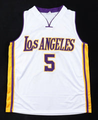 Robert Horry Signed Los Angeles Lakers Jersey (Beckett) 7xNBA Champion Forward