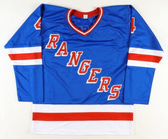 Ron Greschner Signed New York Rangers Jersey "NY Rangers Captain 86/87"/ JSA COA