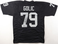 Bob Golic Signed Los Angeles Raiders Jersey (Beckett) 3×Pro Bowl Def. Tackle