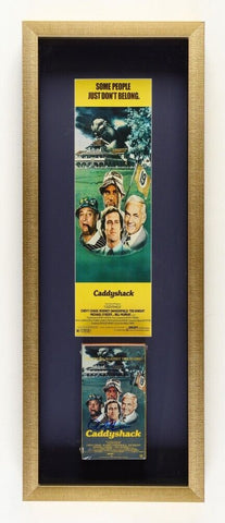 Chevy Chase Signed "Caddyshack" Framed Shadowbox VHS Display w/ Poster (Beckett)