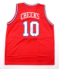 Maurice Cheeks Signed Philadelphia 76ers Jersey (Schwartz COA)