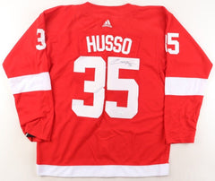 Ville Husso Signed Detroit Red Wings Jersey (JSA COA) Wings Goaltender Prospect