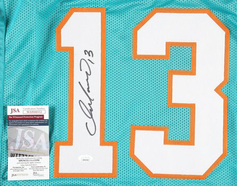 Dan Marino Signed Miami Dolphins Jersey (JSA COA) 9xPro Bowl QB / HOF / 1984 MVP