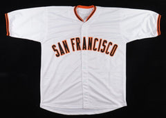 Evan Longoria Signed San Francisco Giants Photo Jersey (JSA COA) 3×All-Star 3B
