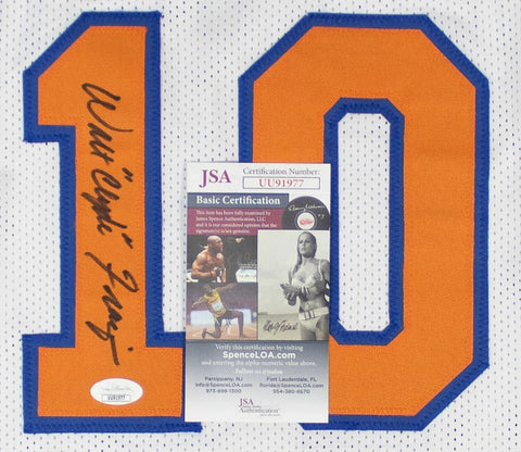 Walt Frazier Signed New York Knicks Jersey (JSA COA) 2×NBA Champion (1970, 1973)