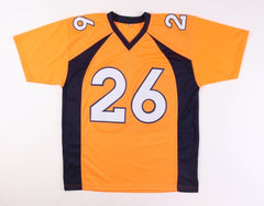 Clinton Portis Signed Denver Broncos Orange Jersey (JSA COA) 2×Pro Bowl R.B.
