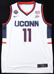 Alex Karaban Signed UConn Huskies Jersey (PSA) 2xNational Champs 2023 & 2024