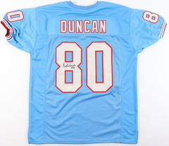 Curtis Duncan Signed Houston Oilers Jersey (JSA COA) All Pro Wide Receiver