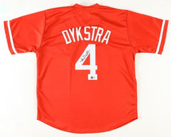 Lenny Dykstra Signed Philadelphia Phillies Day Jersey (Beckett) Phils Outfielder