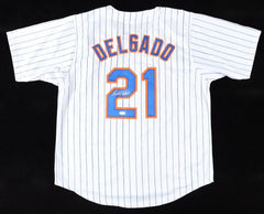 Carlos Delgado Signed New York Mets Jersey (JSA COA) 2xAll-Star 1st Baseman