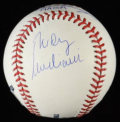 Goose Gossage & Rudy Giuliani Signed ML Baseball "Liberals are P**sies"(Beckett)
