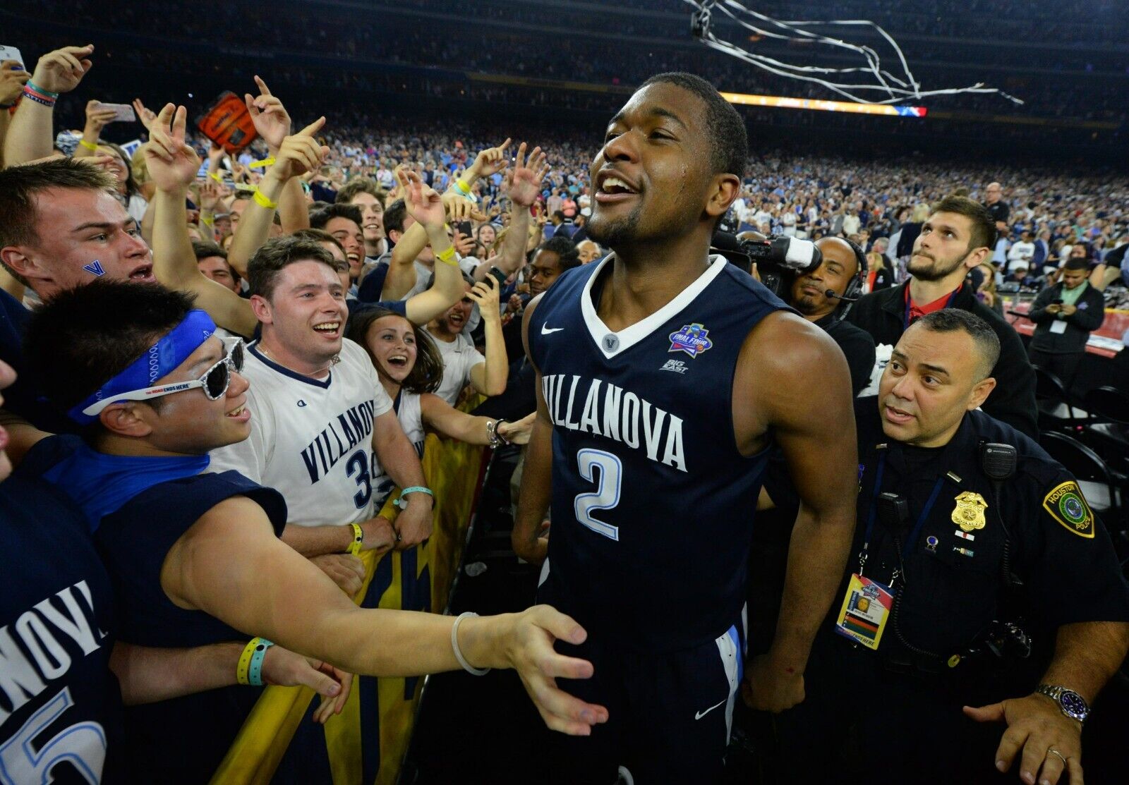 Josh Hart & Kris Jenkins Signed Villanova Wildcats 2016 NCAA Champion Basketball