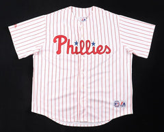 Roy Oswalt Signed Philadelphia Phillies Majestic Jersey (JSA COA)  2005 NLCS MVP