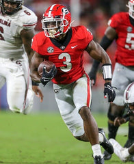 Zamir White Signed Georgia Bulldogs Jersey (Beckett) 2021 CFP National Champ R.B