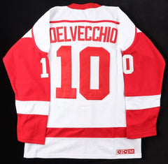 Alex Delvecchio Signed Detroit Red Wings Jersey (Beckett) NHL Career 1951-1973