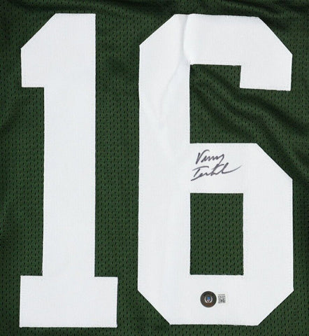 Vinny Testaverde Signed New York Jets Jersey (Beckett) #1 Overall Draft Pk 1987