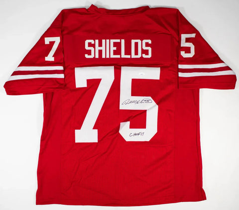 Will Shields Signed Nebraska Cornhuskers Jersey (JSA COA) Chiefs O-Line HOF 2015