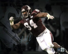 Fletcher Cox Signed Mississippi State Bulldogs Jersey (Beckett) 3xPro Bowl D.T.