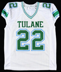 Tyjae Spears Signed Tulane Green Wave Jersey (JSA) Tennessee Titans #1 R.B.