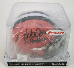 Bob Golic “3x Pro Bowls” Signed Cleveland Browns Speed Mini Helmet (JSA COA)