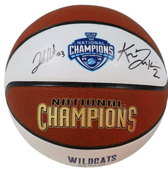 Josh Hart & Kris Jenkins Signed Villanova Wildcats 2016 NCAA Champion Basketball