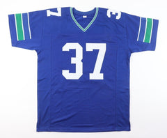 Shaun Alexander Signed Seattle Seahawks Jersey (Beckett) 2005 NFL MVP Running Bk