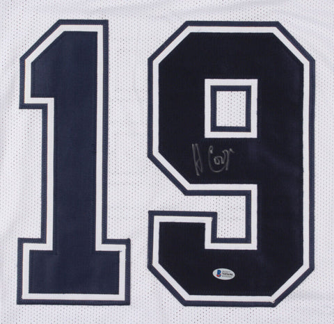 Amari Cooper Signed Cowboys White Jersey (Beckett) Dallas #1 Wide Receiver 2018