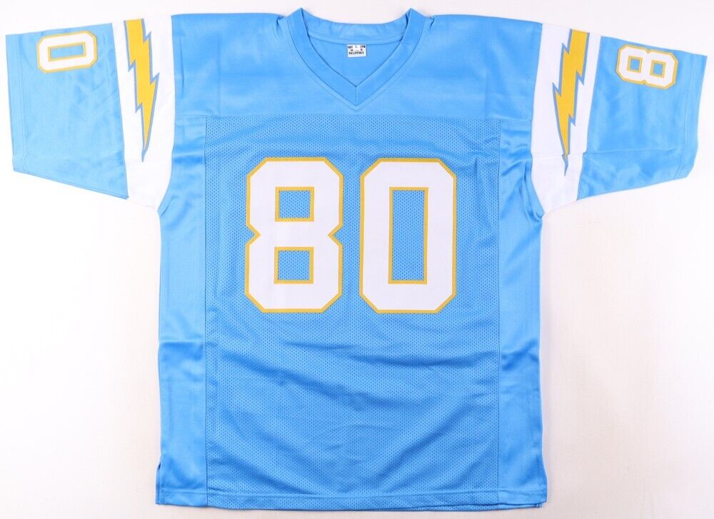 Kellen Winslow Signed Chargers Jersey Inscribed "HOF 95" (Beckett) 5×Pro Bowl TE