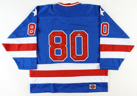 1980 Team USA Miracle on Ice Signed Jersey (Beckett) Autographed by 19 /See List