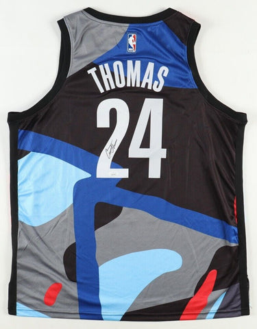 Cam Thomas Signed Brooklyn Nets 2023-24 City Edition Jersey (JSA) Ex LSU Guard