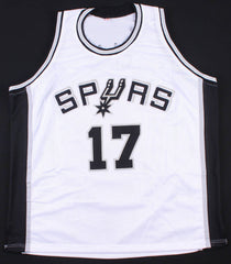 Mario Elie Signed San Antonio Spurs Jersey (JSA COA) 3×NBA Champion (94, 95, 99)