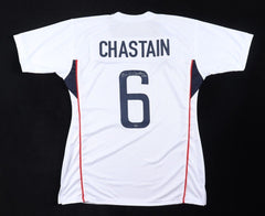 Brandi Chastain Signed Team USA Women Soccer Jersey (JSA COA) 2xWorld Cup Champ