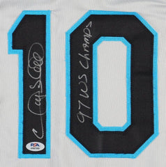 Gary Sheffield Signed Florida Marlins Jersey (PSA) 1997 World Series Champion